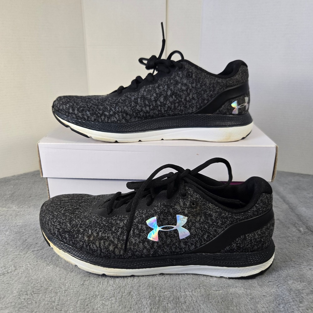 Under Armour Charged Impulse Knit Womens Running Shoes Black 3022603-001 9.5